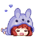 Bunnygirlpurple emoji