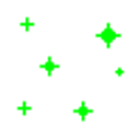 Green Sparkles emoji