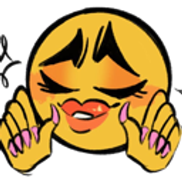 Blushing Smile Hands Up emoji