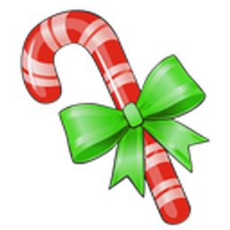 Candycanebow emoji