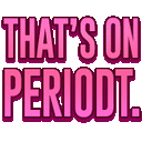 Pink Periodt emoji