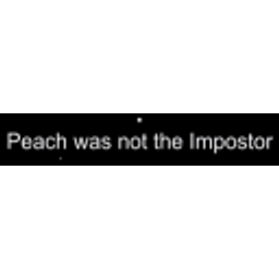 Peach Was Not The Impostor emoji