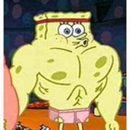 Spongebob Muscle Flex emoji