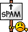 Spam Sign Angry Cat emoji