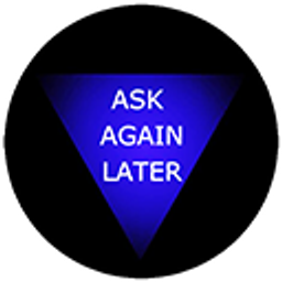 Ask Again Later 8 Ball emoji