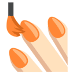Orange Nails emoji