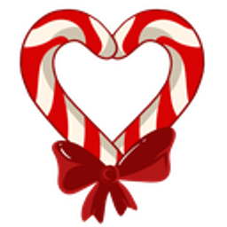 Candycaneheart emoji