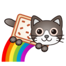 Catrainbow emoji