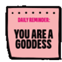 Daily Reminder Goddess emoji