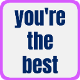Textmoji Yourethebest emoji