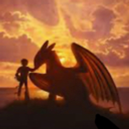 Boy Dragon Sunset Shadow emoji