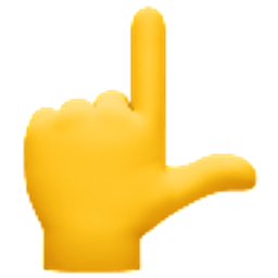 L Shapedhand emoji