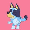 Bluey Dancing emoji