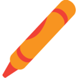 Crayon Orange emoji