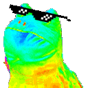 Frog Cool Sunglasses emoji