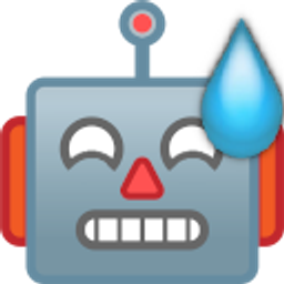 Sweating Robot emoji