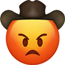 Cowboy Rage emoji