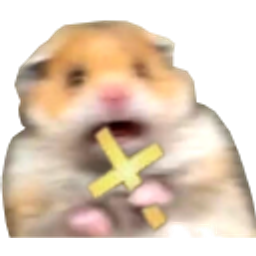 Scared Cross Hamster emoji