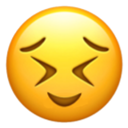 Smiling Perserved emoji