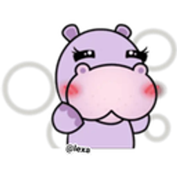 Hippo Cute emoji