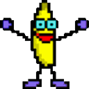 Technocolor Banana emoji