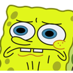 Spongebob Worried Glance emoji