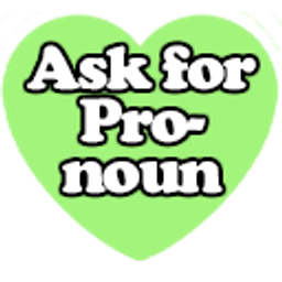 Ask For Pronoun emoji