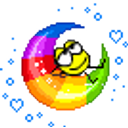 Rainbow Moon emoji
