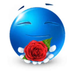 Blue Love Rose emoji