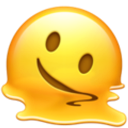 Melting Smiley Face emoji