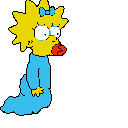 Maggie Blue Bow Pacifier emoji