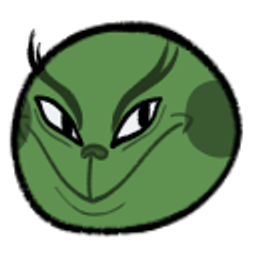 Grinch Grin emoji