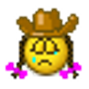 Cowgirl Sad emoji