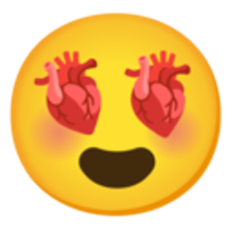 Anatomical Heart Eyes emoji