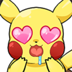 Pikachu Heart Eyes Love emoji