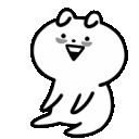 Happy Bunny Wave emoji