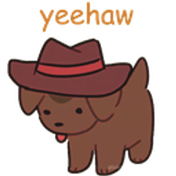 Dog Yeehaw emoji