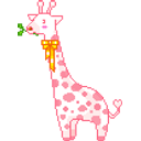 Giraffe Pink emoji