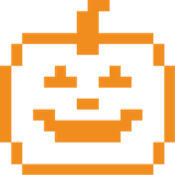 8bit Pumpkin emoji