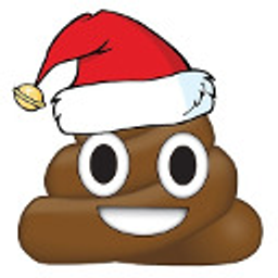 Christmas Poop emoji