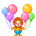 Clown Balloons emoji