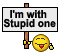 Im With Stupid One emoji