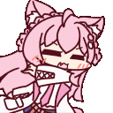Catgirl Shrug Confused emoji