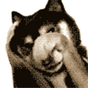 Dog Blush emoji