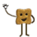 Waving Cookie emoji