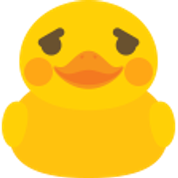 Duck Shy emoji