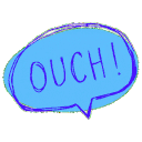 Ouch Speech Bubble emoji