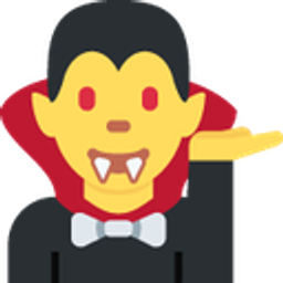 Tipping Hand Vampire emoji