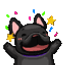 Dog Hooray emoji
