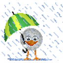 Bird Umbrella emoji